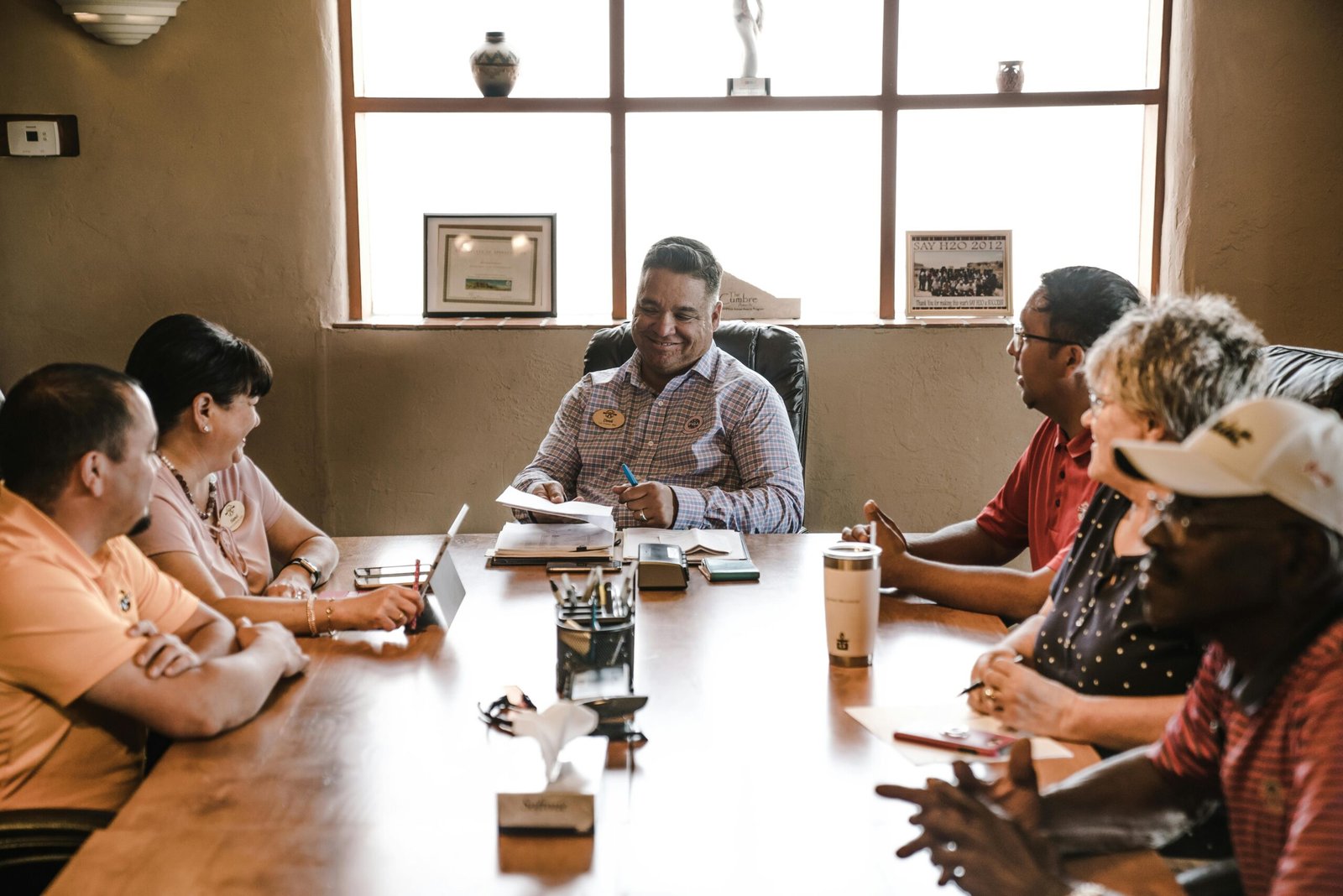 diverse team meeting