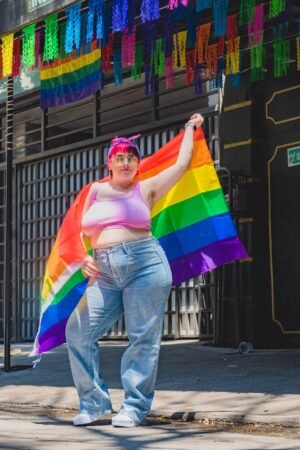 young woman at a Pride march pexels-yuriko-salazar-luna