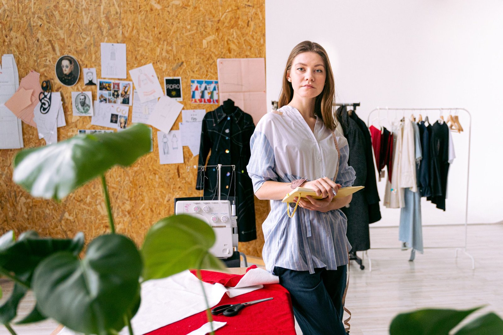 Young woman in a fashion business